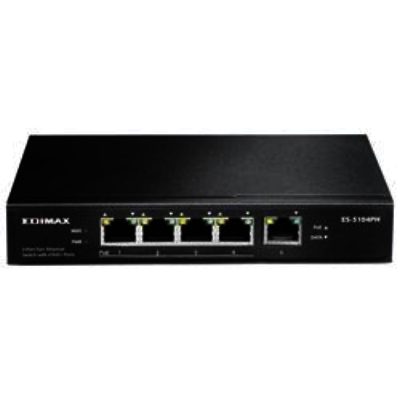 Edimax Fast Ethernet 5 Port Switch with 4 PoE+ Ports Edimax Fast Ethernet 5 Port Switch with 4 PoE+ Ports